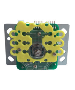 Graphic showing the restrictor plate and connections for our illuminated joystick
