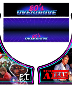 80s Movie and TV theme - Bartop Graphic Kit